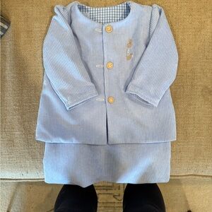 Blue Corduroy Peter Rabbit Overall and Jacket Set